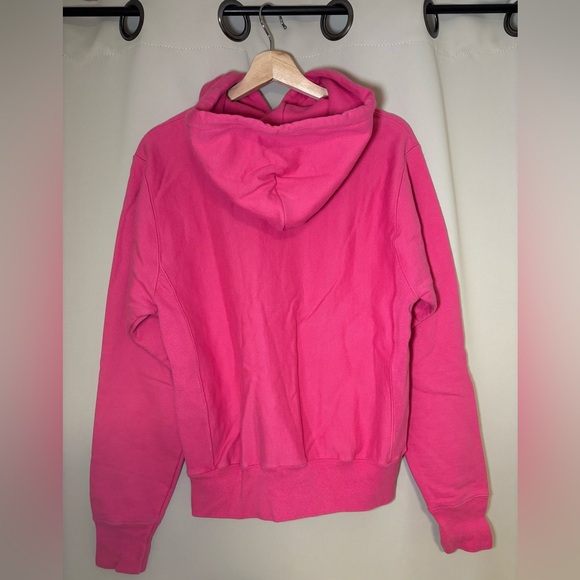 Reverse Weave Script Hoodie - Neon Pink Size Small (Unisex) - Picture 5 of 6